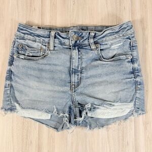 Light Wash Distressed Denim Women’s Shorts